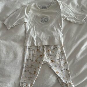 Kissy Kissy Cream Owl Baby Take Me Home Footie Outfit